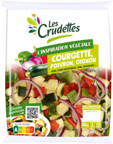 Gaufres courgette, poivron, oignon