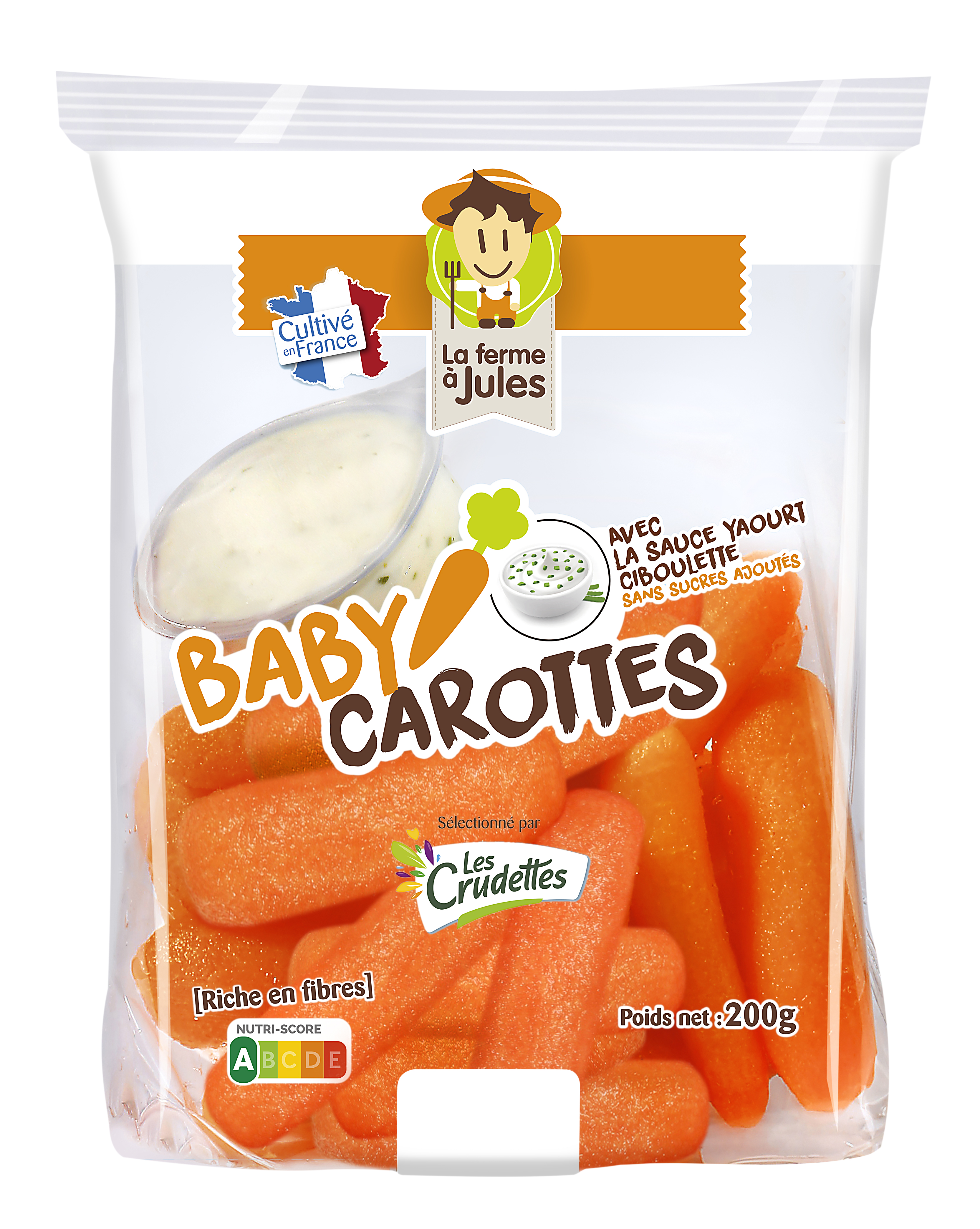 Baby carottes & sauce