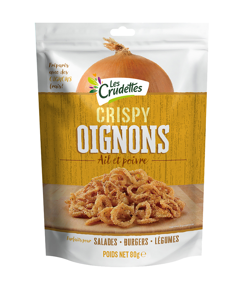 Crispy oignons ail et poivre